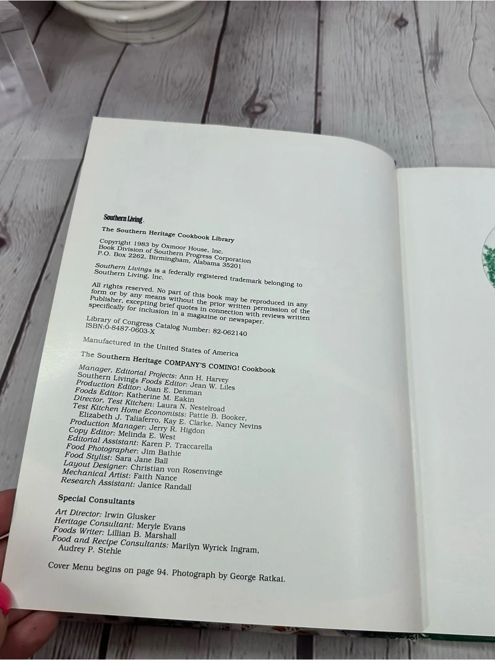 vtg 1983 Southern Living Company's Coming! Cookbook hardcover comfort food retro